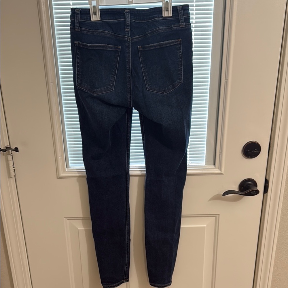 Womens Silver Skinny Jeans Size 28x31 - Picture 2 of 8